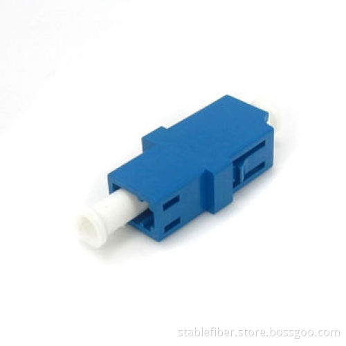 LC Fiber-optic Adapter, SM Ceramic Sleeve, Available in Duplex Type, Used in Telecommunication Net